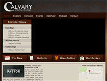 Tablet Screenshot of calvarycolumbus.com